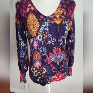 Ladies Talbot Pullover V neck Sweater - sz MP